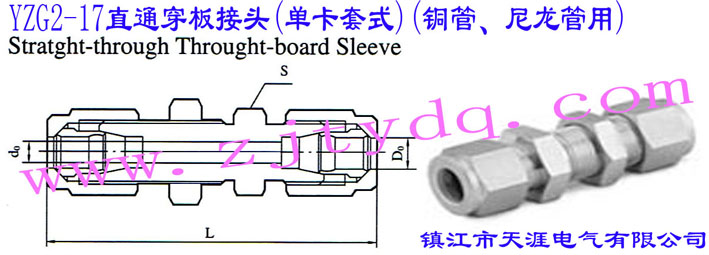 YZG2-17ֱͨ^(οʽ)(~)Straight-through Through-board Sleeve